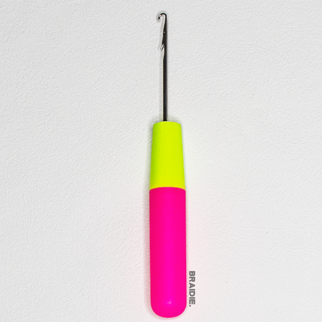Pink crochet hook