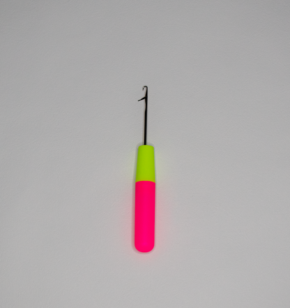 Pink crochet Hook in white background