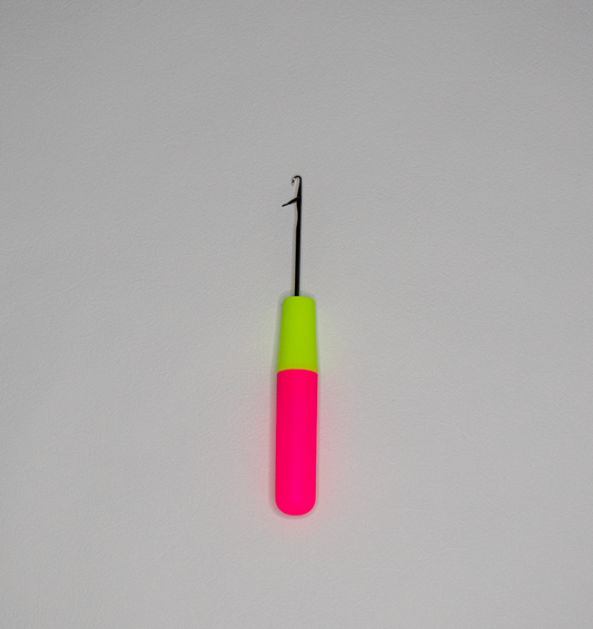 Pink crochet Hook in white background