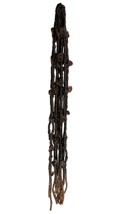Full product image of The Butterfly Loc in black and brown highlights or colour T30